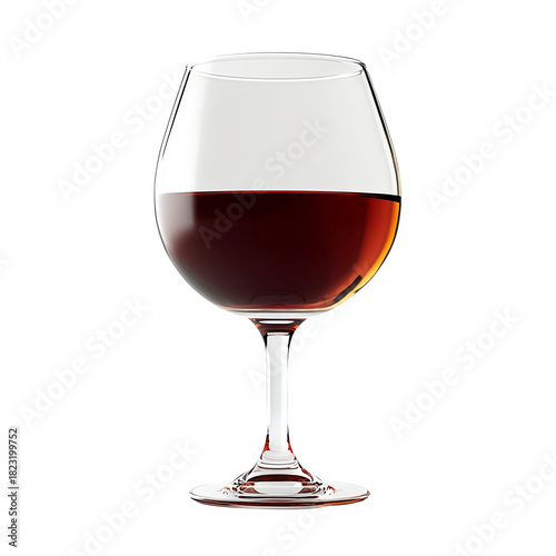 Glass of Red Wine on a transparent background