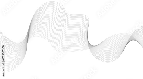 Abstract wave element for design. Digital frequency track equalizer, Stylized line art background. Vector illustration. 
