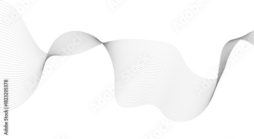 Abstract wave element for design. Digital frequency track equalizer, Stylized line art background. Vector illustration. 