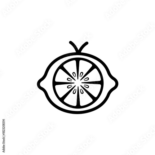Lemon slice icon