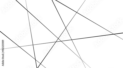 Abstract white background with random black lines, Geometry background with grey diagonal lines.