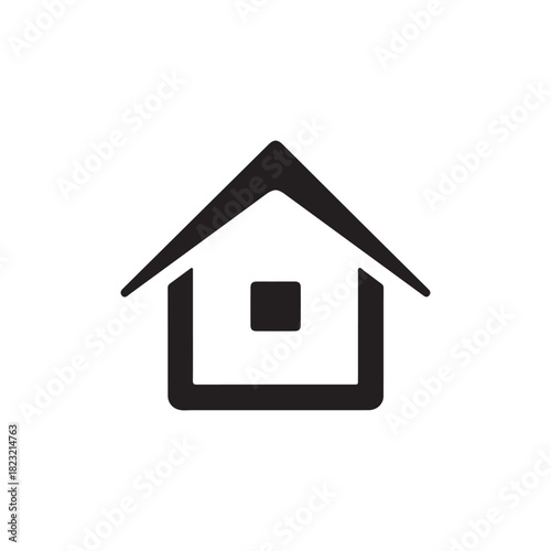 House icon design vector template. Home icon on white back ground