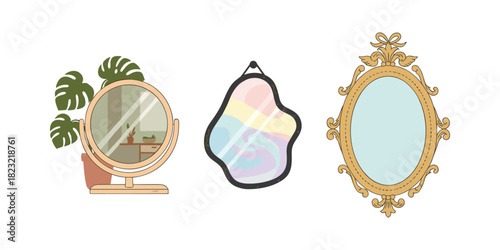 Various mirrors collection offering diverse styles for home decor