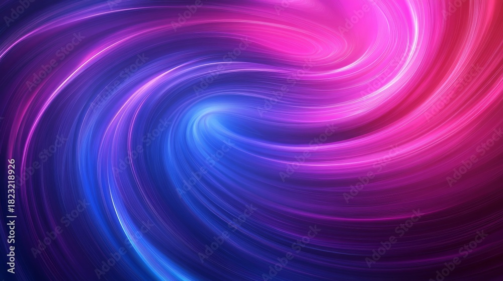 Obraz premium Glowing abstract swirl motion with vibrant blue and bright magenta light trails
