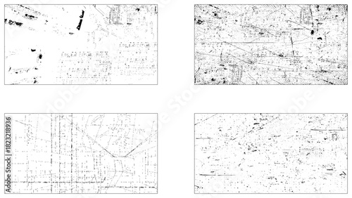 Abstract grunge concrete wall distressed texture background, Grunge material monochrome set textures with dirty old surfaces.
