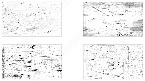 Abstract grunge concrete wall distressed texture background, Grunge material monochrome set textures with dirty old surfaces.
