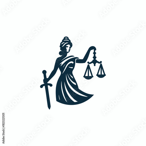 Themis Justice Goddess Logo
