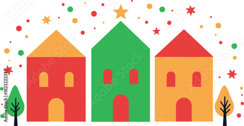 christmas candles and holly