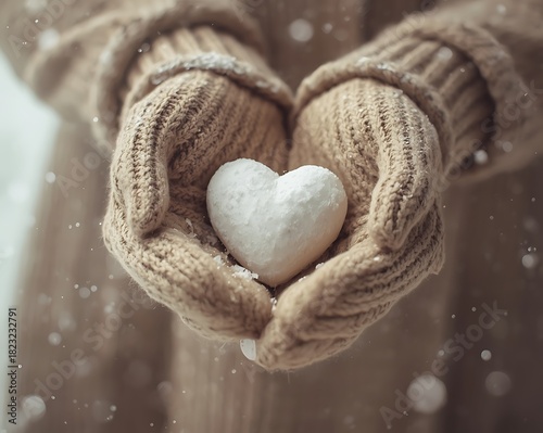 heart in a snow