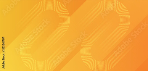 Bright orange abstract background with geometric rectangle layers and soft gradients.