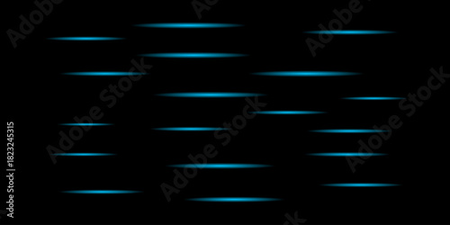 Neon blue glowing orbs float across a deep black background.
Their soft light creates a futuristic and mysterious atmosphere.
The scattered pattern adds movement and depth to the minimal design.
