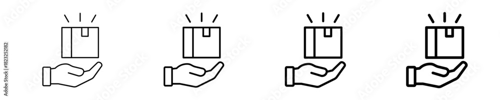 Obraz premium Quantity Supplied Icon Set Different Style Collection 