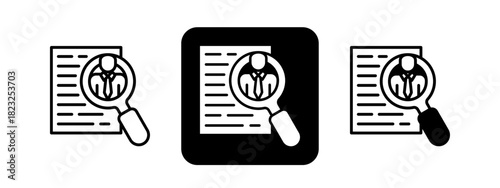 Self Assessment  Solid color and black line drawing vector illustration set