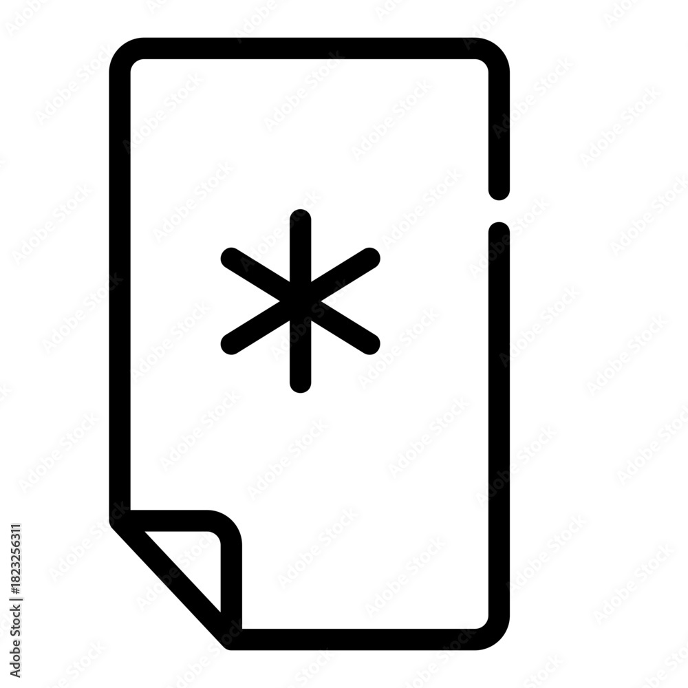 Obraz premium math Line Icon