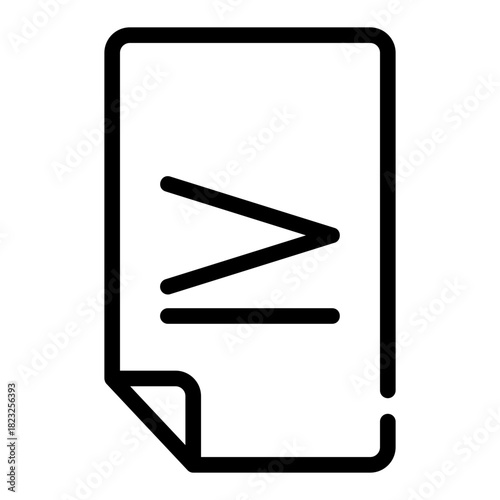 math Line Icon