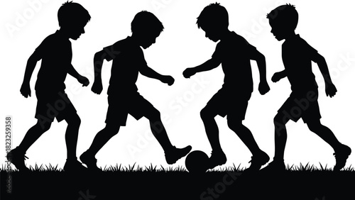 silhouettes of dancing girls