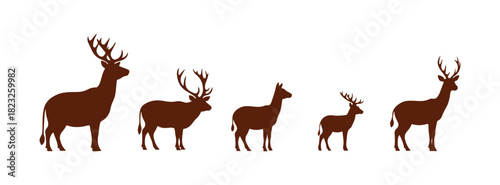 deer silhouette vector