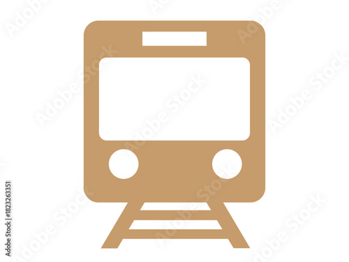 電車のシルエット（鉄道のアイコン）