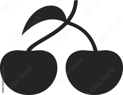 vector illustration of cherry fruit
