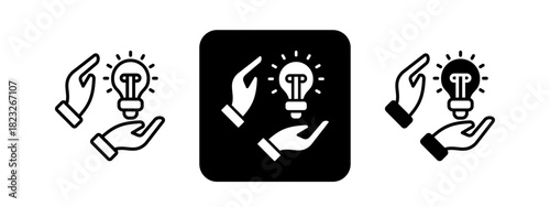 Originality  Solid color and black line drawing vector illustration set