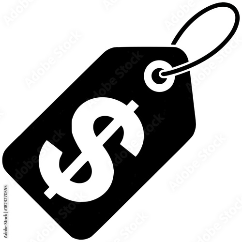 Price Tag with Dollar Sign: A simple yet impactful price tag featuring a bold dollar sign.