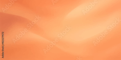 Abstract golden silk fabric texture backdrop with soft light waves and orange liquid motion design