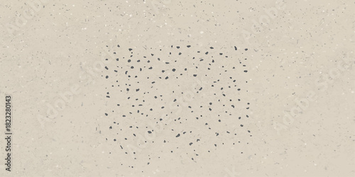 Vintage grunge paper texture with brown water stain and gray wall backdrop