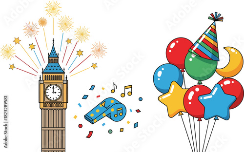 Festive New Year Party Fun