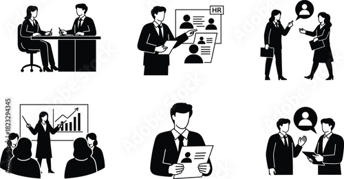 Business meeting, HR recruitment, corporate interview, job hiring process, employee training, career development, office teamwork, professional communication, staff management, workplace success