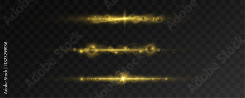 A bright golden sunflare forms a radiant burst with layered beams and soft halo shimmer. Transparent spark reflections enrich the glow. The effect feels warm, premium, and atmospheric.