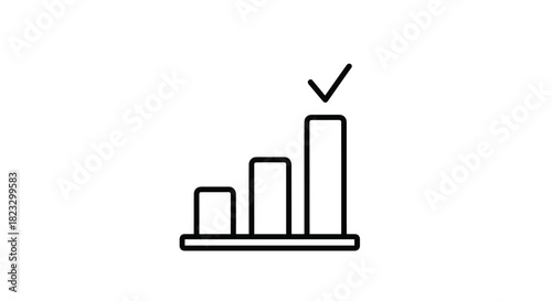 See Amazing Growth with Confirmed Success and Positive Trend Great for Business Reports and Financial Presentations Showing Upward Progress and Achievement, Generative AI.