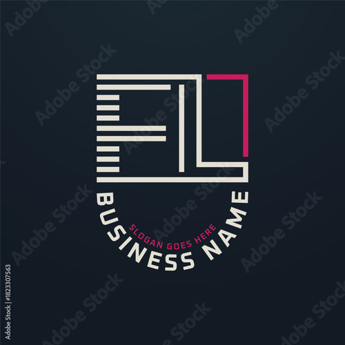Letter FL Premium Logo Design, FL Modern Business Logo Design