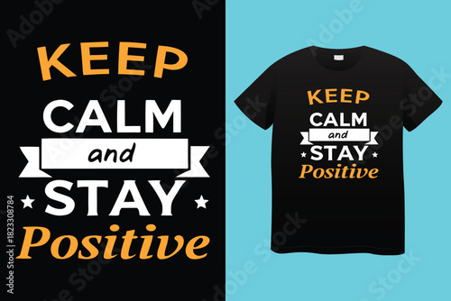 Urban style graphic design STAY POSITIVE abstract illustration for t shirt, hoodie, typography t shirt design, authentic urban style streetwear design.