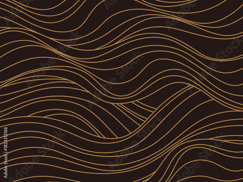 かっこいい和風の波の曲線