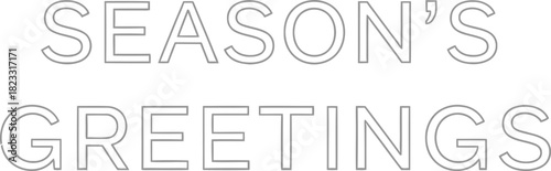 Season's greetings holiday christmas winter festive celebration new year card