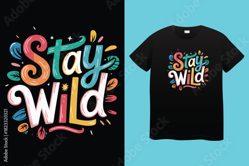 Transparent PNG available
Stay Wild Wander Often Compass T Shirt Design typography