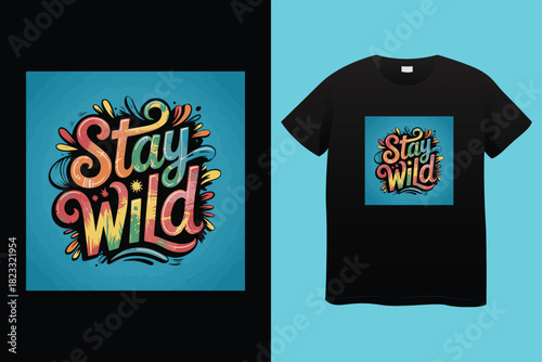Transparent PNG available
Stay Wild Wander Often Compass T Shirt Design typography
