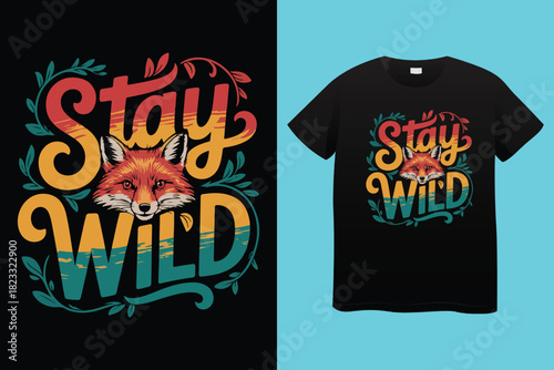 Transparent PNG available
Stay Wild Wander Often Compass T Shirt Design typography