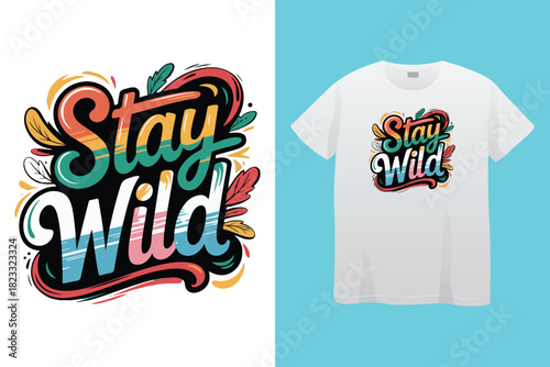 Transparent PNG available
Stay Wild Wander Often Compass T Shirt Design typography