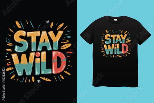 Transparent PNG available
Stay Wild Wander Often Compass T Shirt Design typography