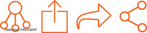 Share arrow link connection icon symbol, share, message, Social media button. Follow, heart, comment, share link, Love, speech bubble, Share, save, like and comment icon,
