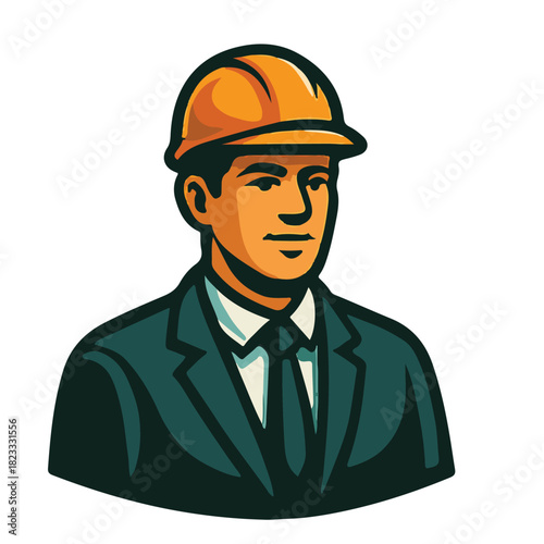 Illustration of a wooden mallet used in construction or carpentry.
