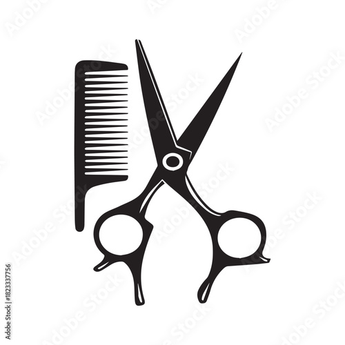 scissors vector illustration on white background