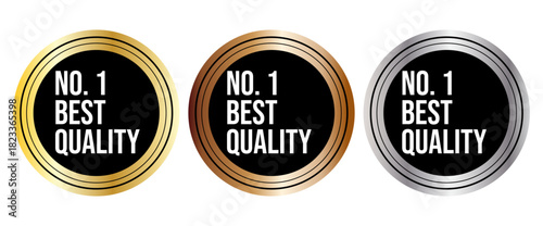 No. 1 Best Quality badges set , No. 1 Best Quality logo stamp