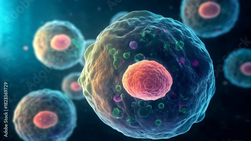 Advanced biotech research into human cell, exploring gene editing technology and dna science for revolutionary medical innovation and future genetic therapy advancements