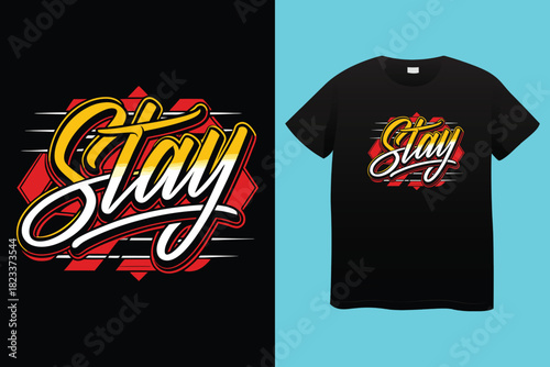 Motivational t shirt design always never give up stay strong silhouette