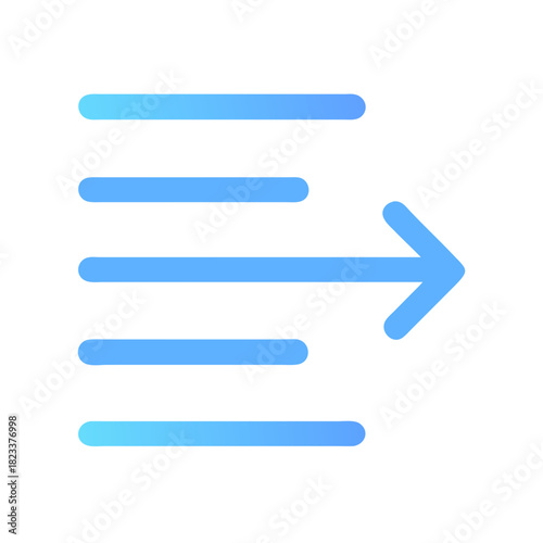 Right align button icon with gradient on black background