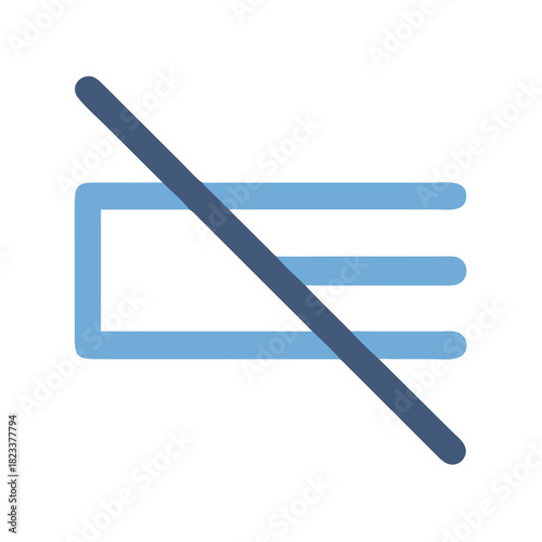 Prohibited not equal sign on solid dark background