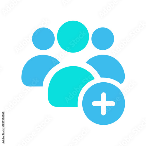 Add new users to the group membership icon