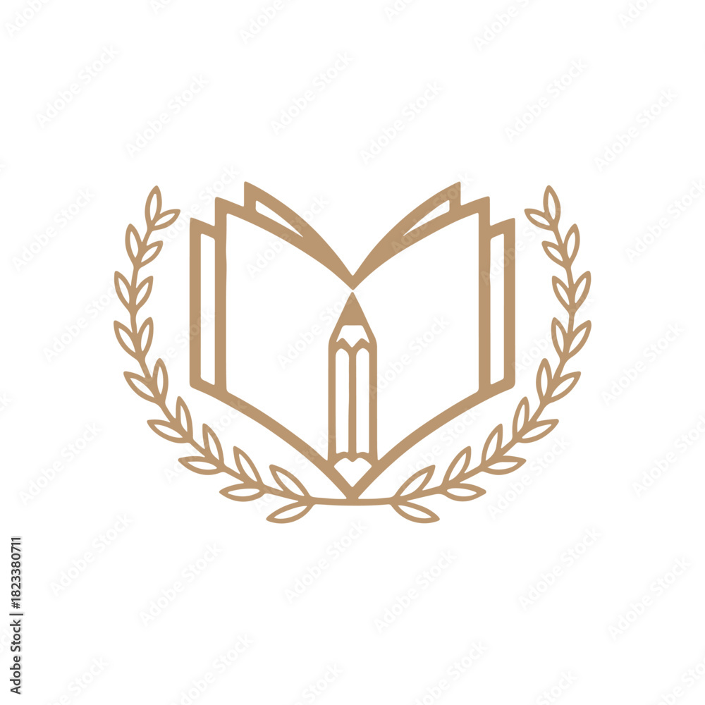 Obraz premium Modern Academic Education Logo Design